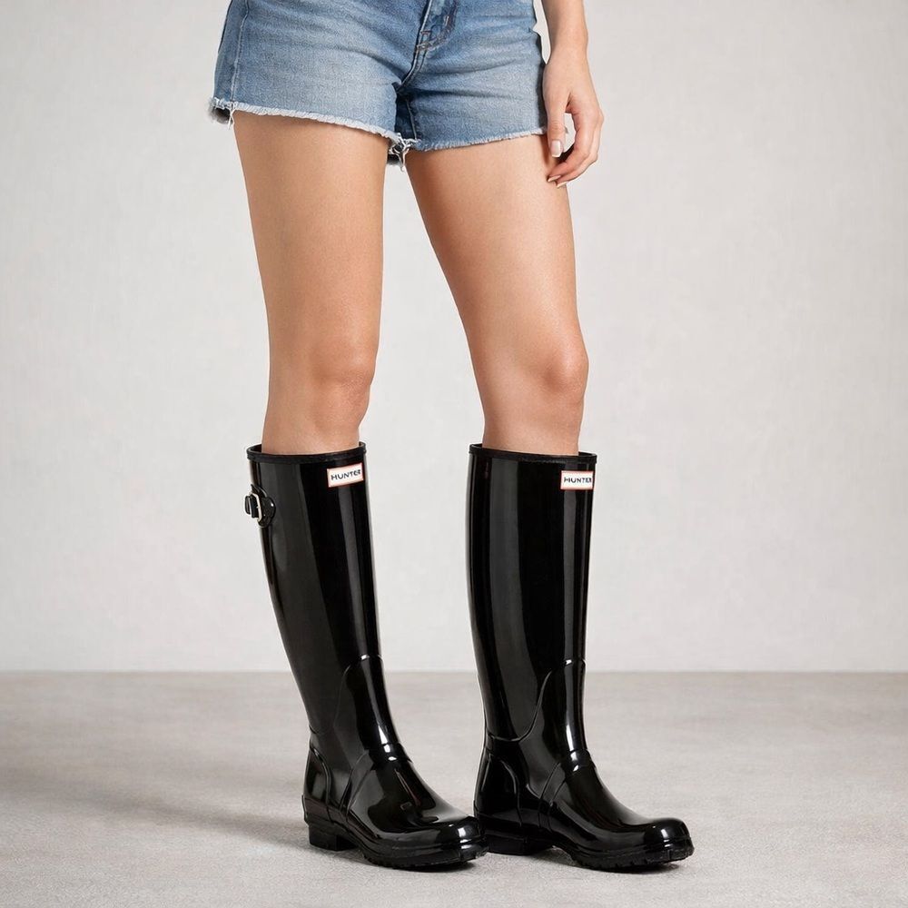 Hunter Original Adjustable Gloss Tall Rain Boots